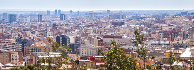 Fototapeta na wymiar panoramic kind of Barcelona