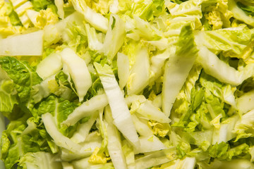Sliced cabbage background