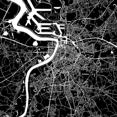 Cercles muraux Anvers Carte vectorielle d& 39 Anvers
