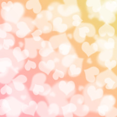 Heart bokeh background, Love concept