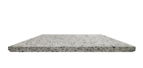 Shelf  Terrazzo floor on white background