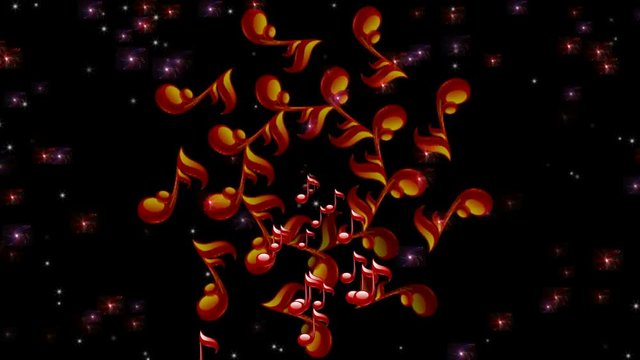 MUSIC NOTES CIRCLE