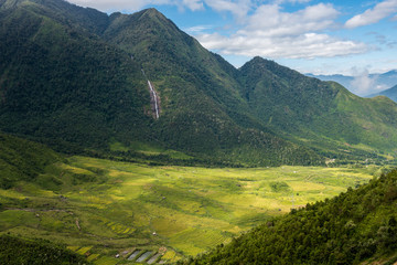 Beautiful landscape Rice fields on terraced of Mu Cang Chai, YenBai, Vietnam.