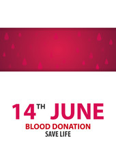 Blood donation banner. Medical illustration Vector illustration.