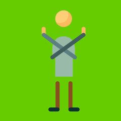 dancer icon flat design