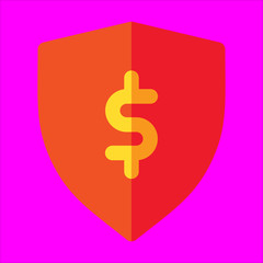 dollar symbol icon flat design