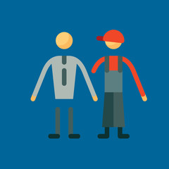 frendship icon flat design