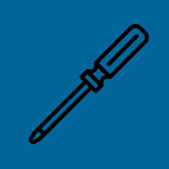 Fototapeta premium turn-screw icon flat design