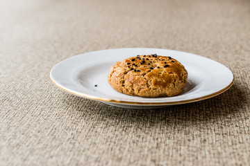 homemade pastry (pogaca) with black cumin seeds