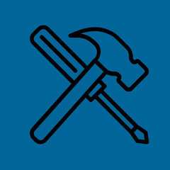 tools icon flat design