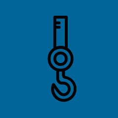 hook icon flat design