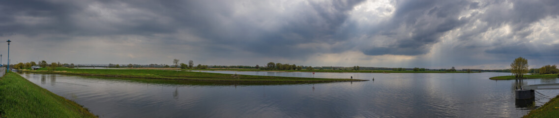 Zusammenfluss von Stepenitz und Elbe in Wittenberge
