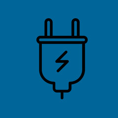 Obraz premium plug icon flat design