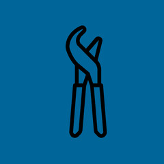 plier icon flat design