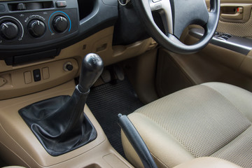 Car interior. gear 