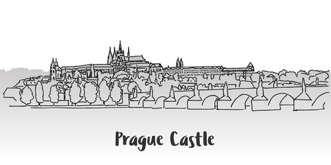 Prague Castle Greeting Card Design