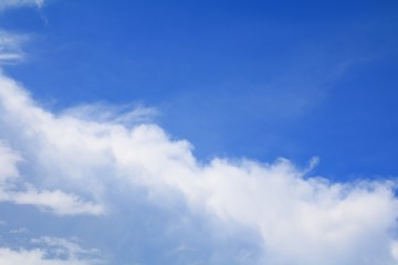 blue sky and white cloud beautiful colorful in nature with copy space for add text
