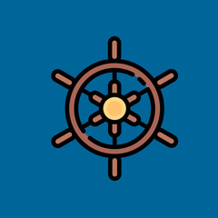 Obraz premium helm icon flat design