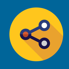 share icon flat design