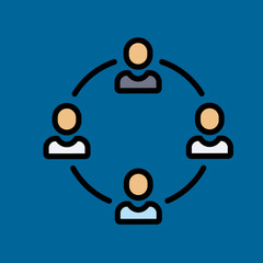 network icon flat design