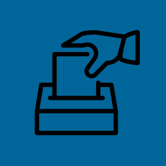 elections icon flat design