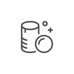 Cotton pads line icon