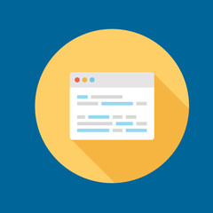 browser icon flat disign