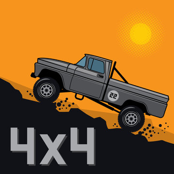 Classic off-road suv car background
