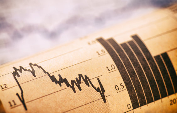 Diagramme mit Aktienkursen