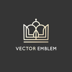 Royal and luxury logo concept