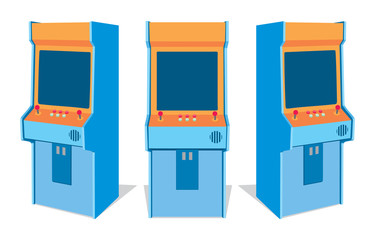 Arcade game machine from different sides