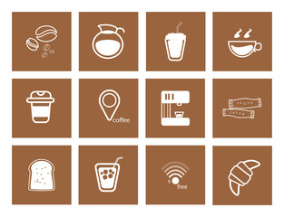 coffee icon set