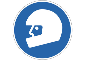 Schild Helmpflicht Motorrad