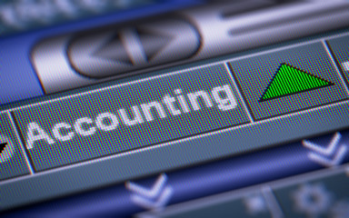 Index of Accounting on the screen. Up.
