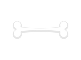 Bone isolated. Part of skeleton on white background
