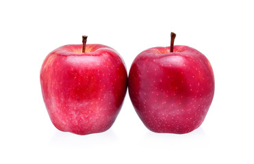Red Apple on white background