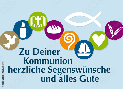 &quot;Karte mit Glückwunsch zur ersten heiligen Kommunion&quot; Stockfotos und lizenzfreie Vektoren auf