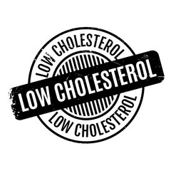 Low Cholesterol rubber stamp