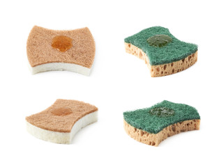 Kitchen sponge isolated
