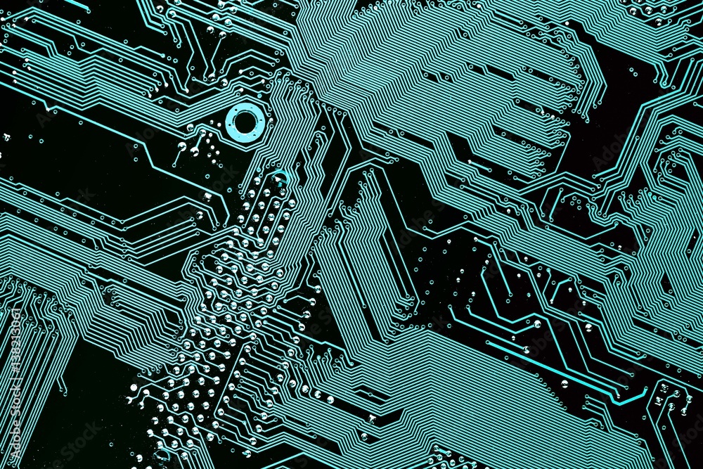 Aufkleber circuit board. electronic computer hardware technology. motherboard digital chip. tech science backg