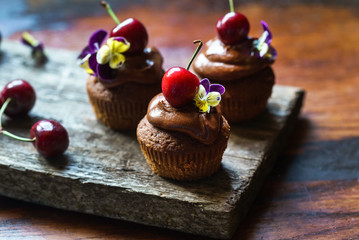 cherry cupcakes