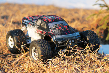 model, club, truck, remote, power, differential, monster, illustration, design, controlled, toy,...