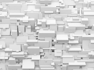 White geometric abstract background.