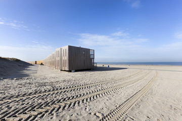 Beach with apartments in Hoek van Holland
