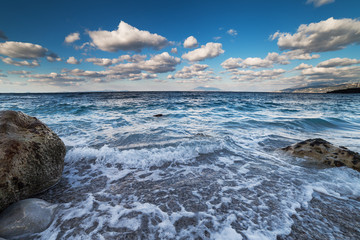 Capri island coast, Italy.