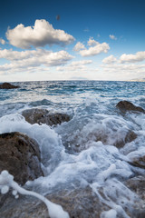 Fototapeta na wymiar Capri island coast, Italy.