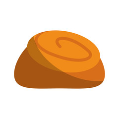 bread icon over white background. bakery products concept. colorful design. vector illustration