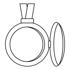 Medallion icon, outline style