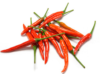 Red chili pepper isolated on a white background