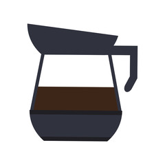 coffee maker machine icon over white background. colorful design. vector illustration